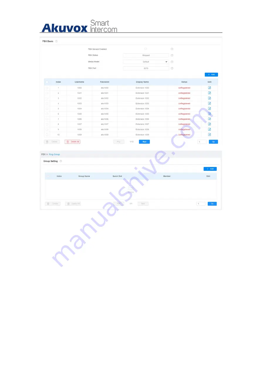 Akuvox C315 Admin Manual Download Page 132