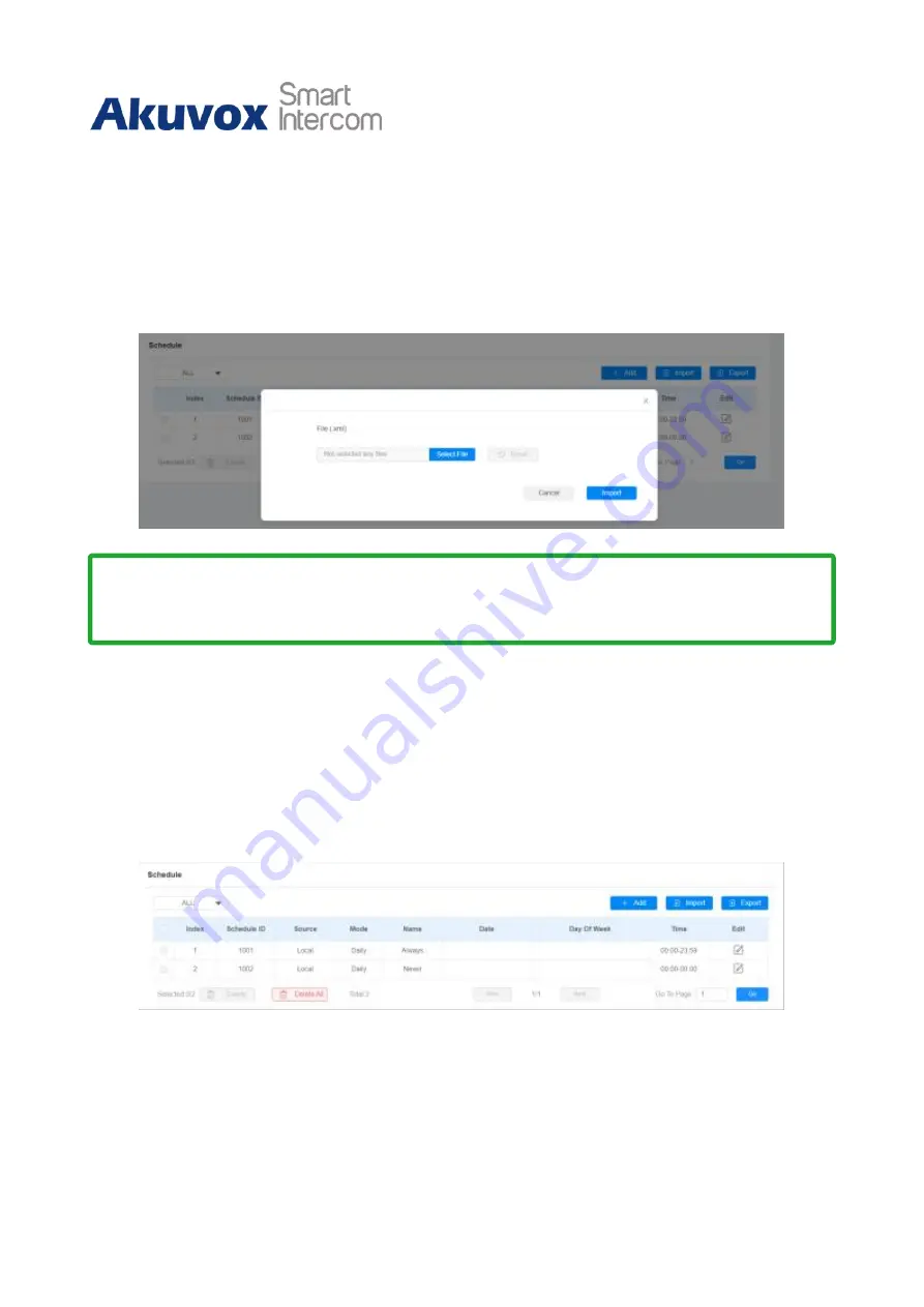 Akuvox E16 Series Administrator'S Manual Download Page 52