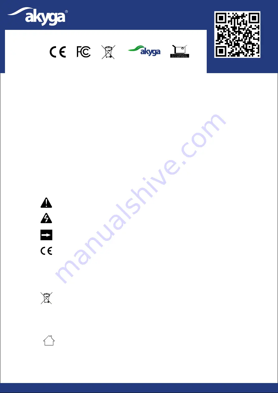 Akyga AK-QIR-01B User Manual Download Page 1