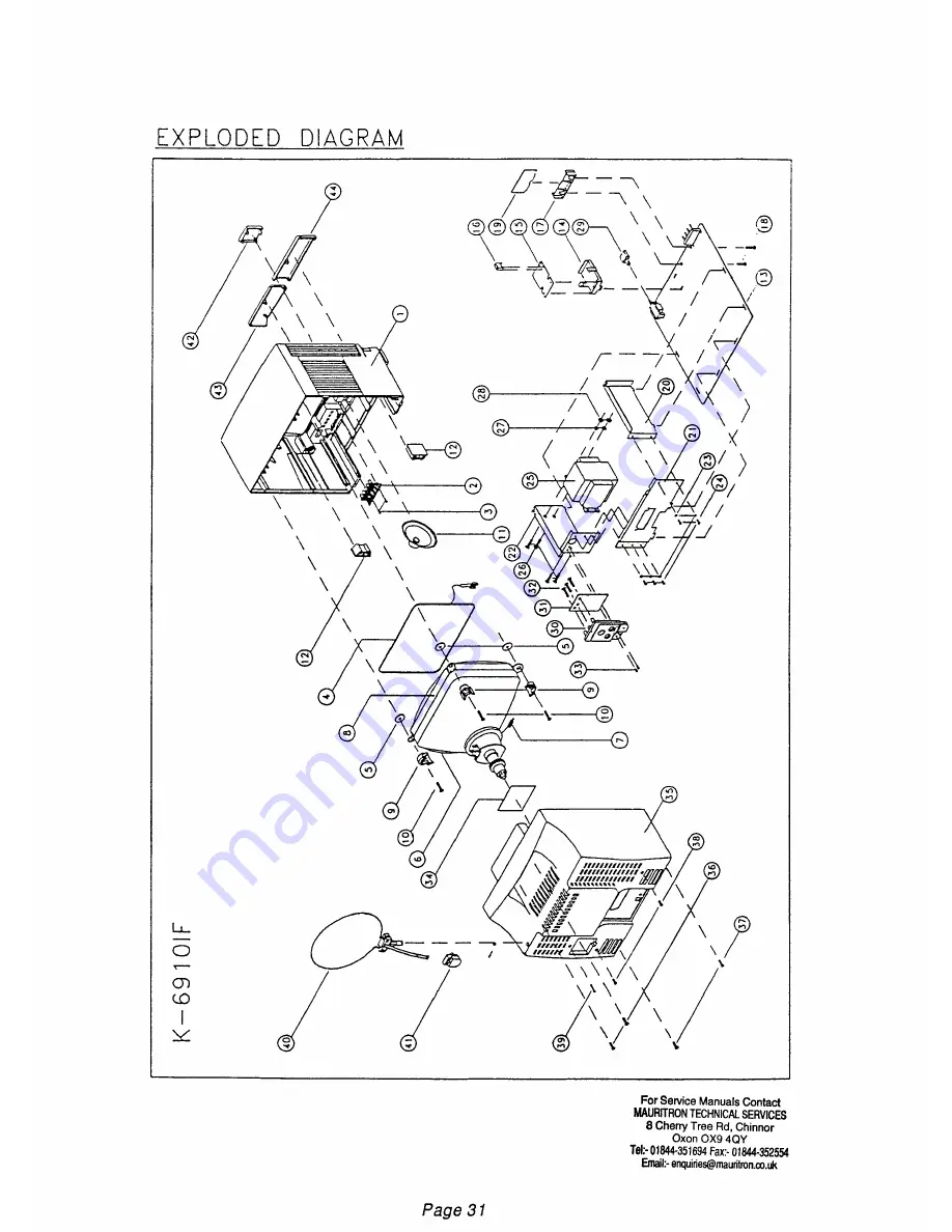 Alba CTV 10RC Service Manual Download Page 39