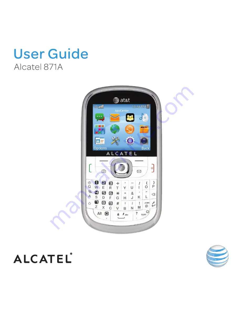 Alcatel AT&T 871A User Manual Download Page 1