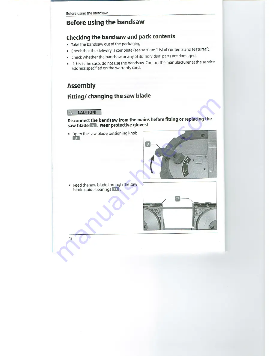 ALDI WORKZONE WWPBS-18 User Manual Download Page 12