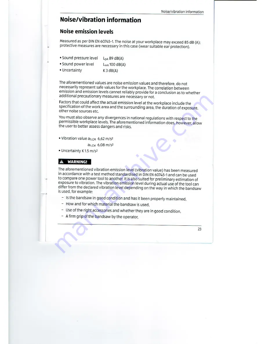 ALDI WORKZONE WWPBS-18 User Manual Download Page 23