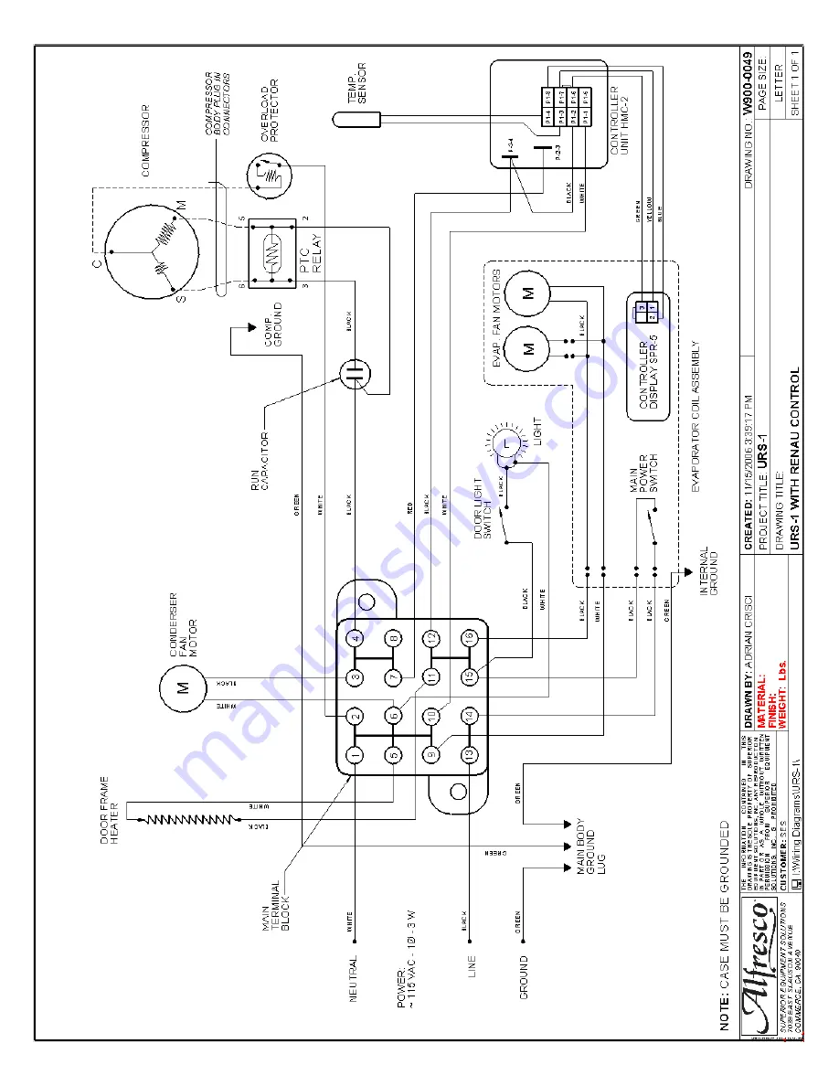 Alfresco URS-1XE Скачать руководство пользователя страница 6