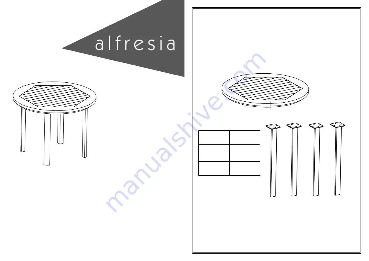 alfresia JT06520202 Quick Start Manual Download Page 1