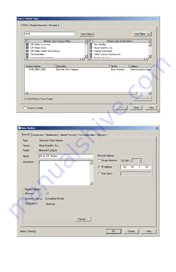 Alicat Scientific EtherNet/IP Operating Manual Download Page 23