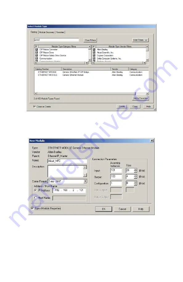 Alicat Scientific EtherNet/IP Operating Manual Download Page 25