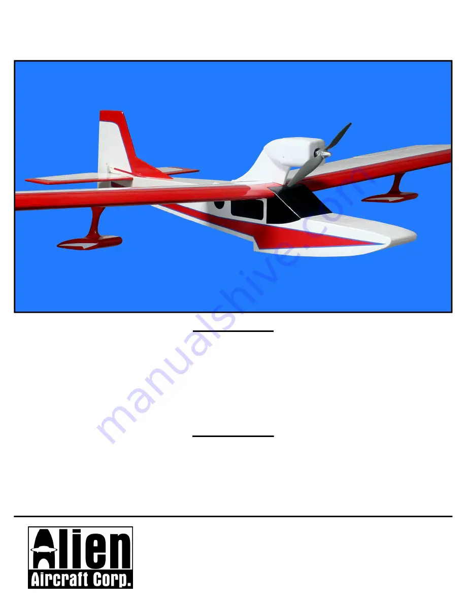 Alien Aircraft Corp K-501 Скачать руководство пользователя страница 1