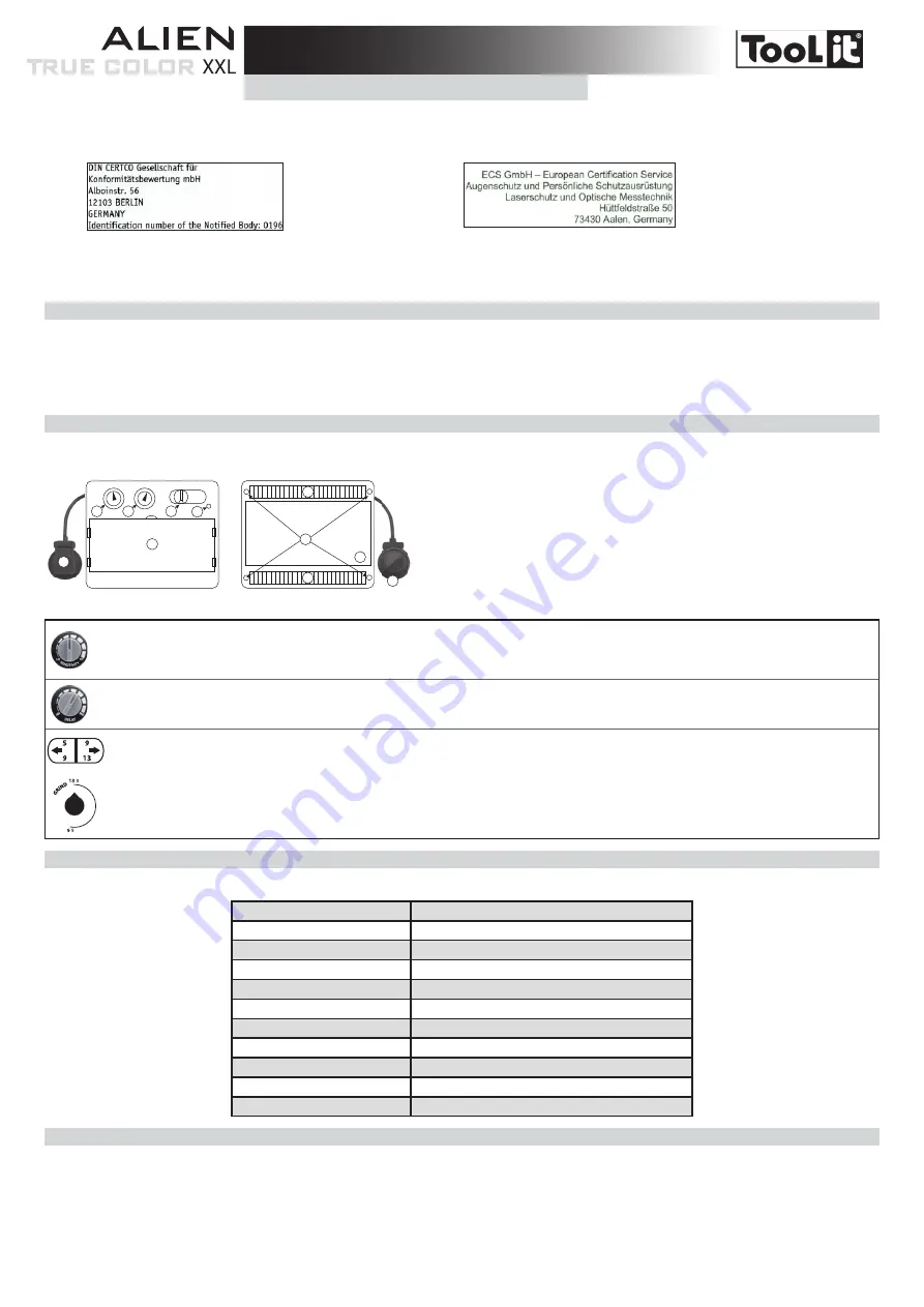 Alien TRUE COLOR XXL Manual Download Page 11