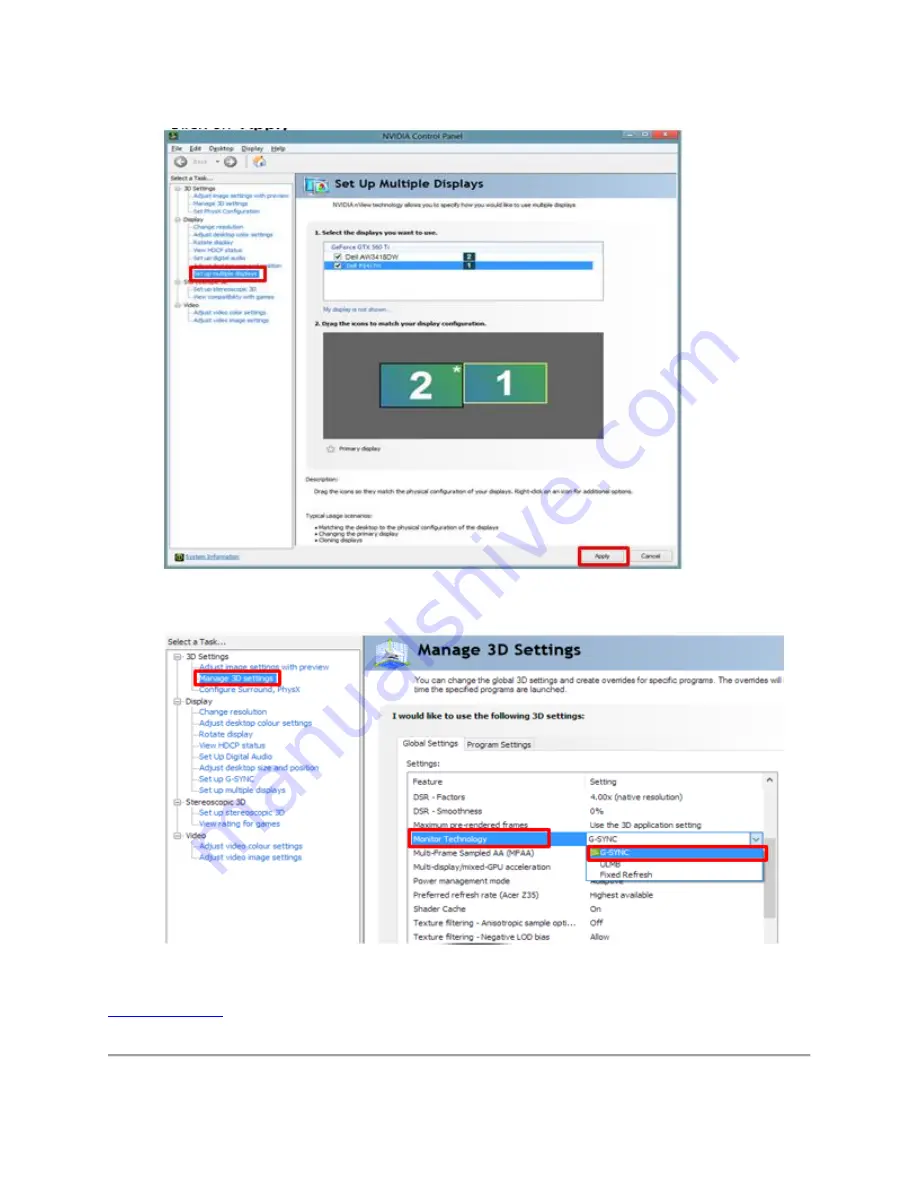 Alienware AW3418DW Troubleshooting Manual Download Page 12