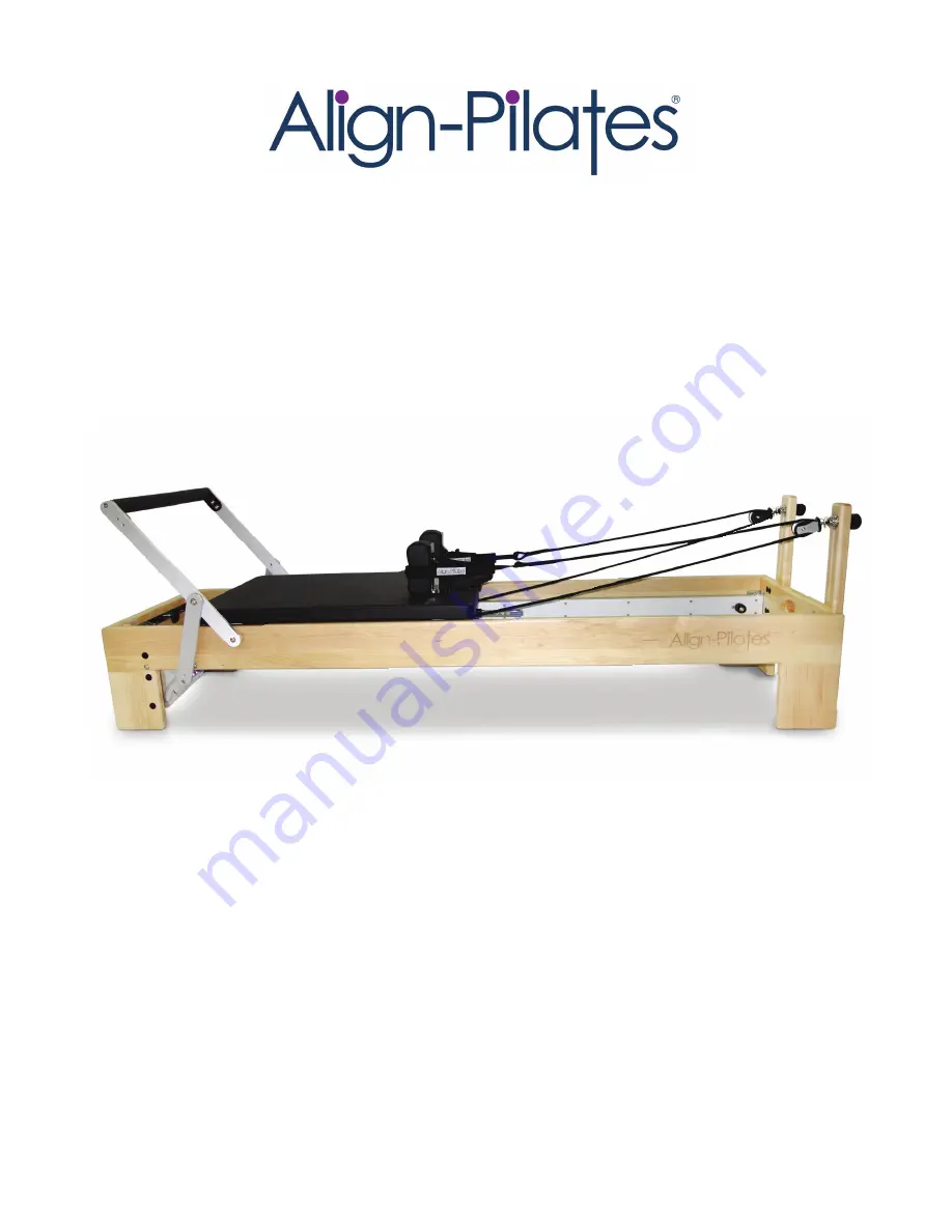 Align-Pilates M2-Pro Reformer Assembly Instructions & User Manual Download Page 1