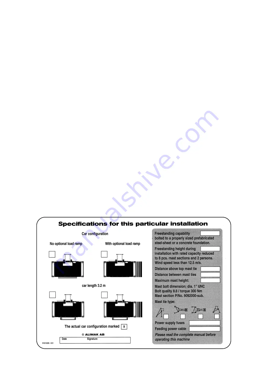 Alimak Scando 650 DOL Technical Description Download Page 31