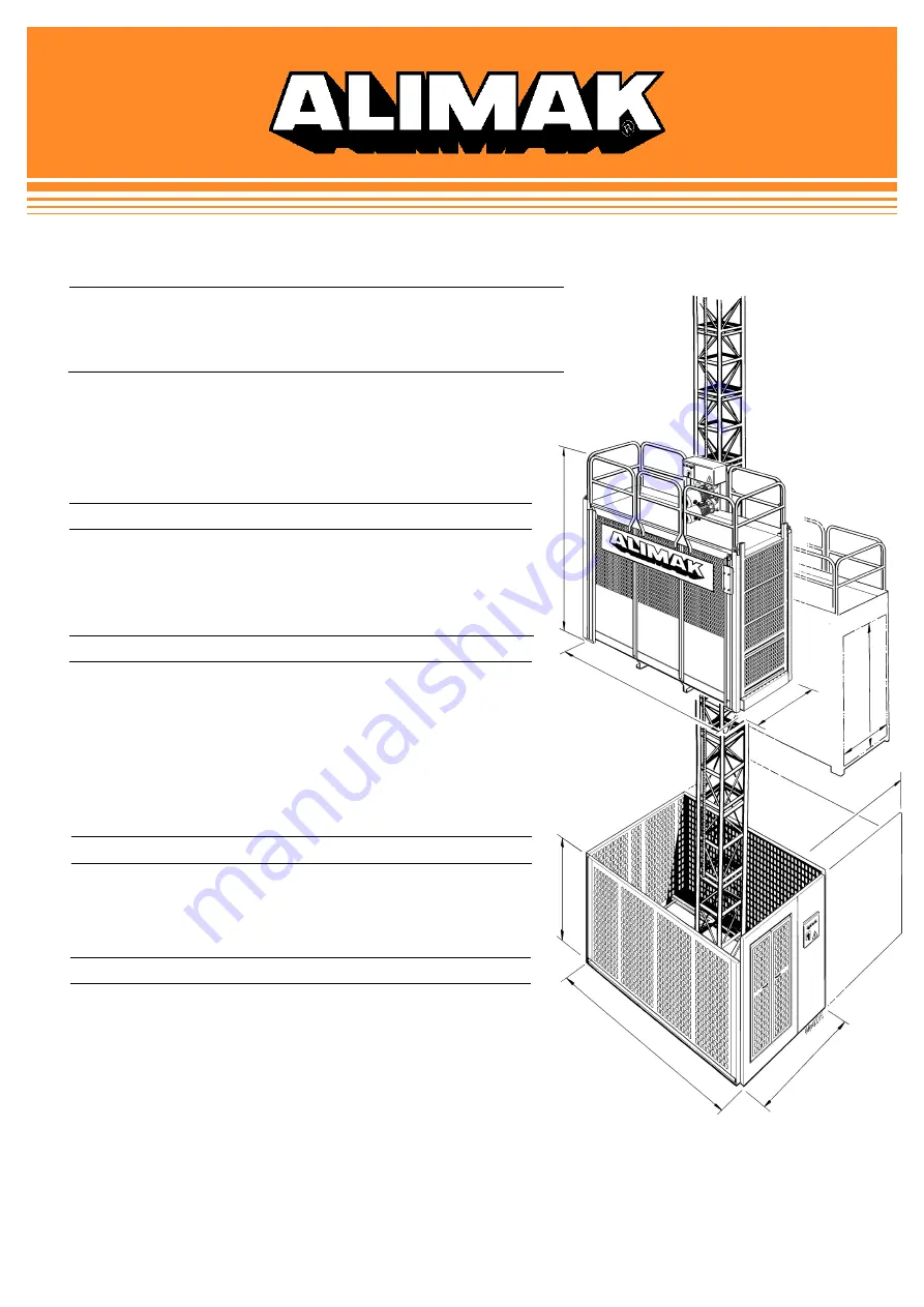 Alimak Scando 650 DOL Technical Description Download Page 59