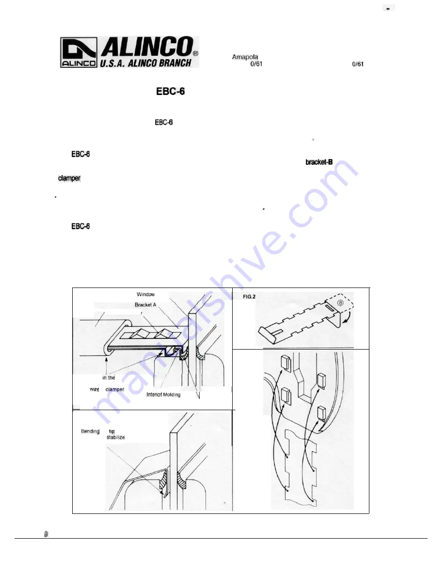 Alinco EBC-6 Скачать руководство пользователя страница 1