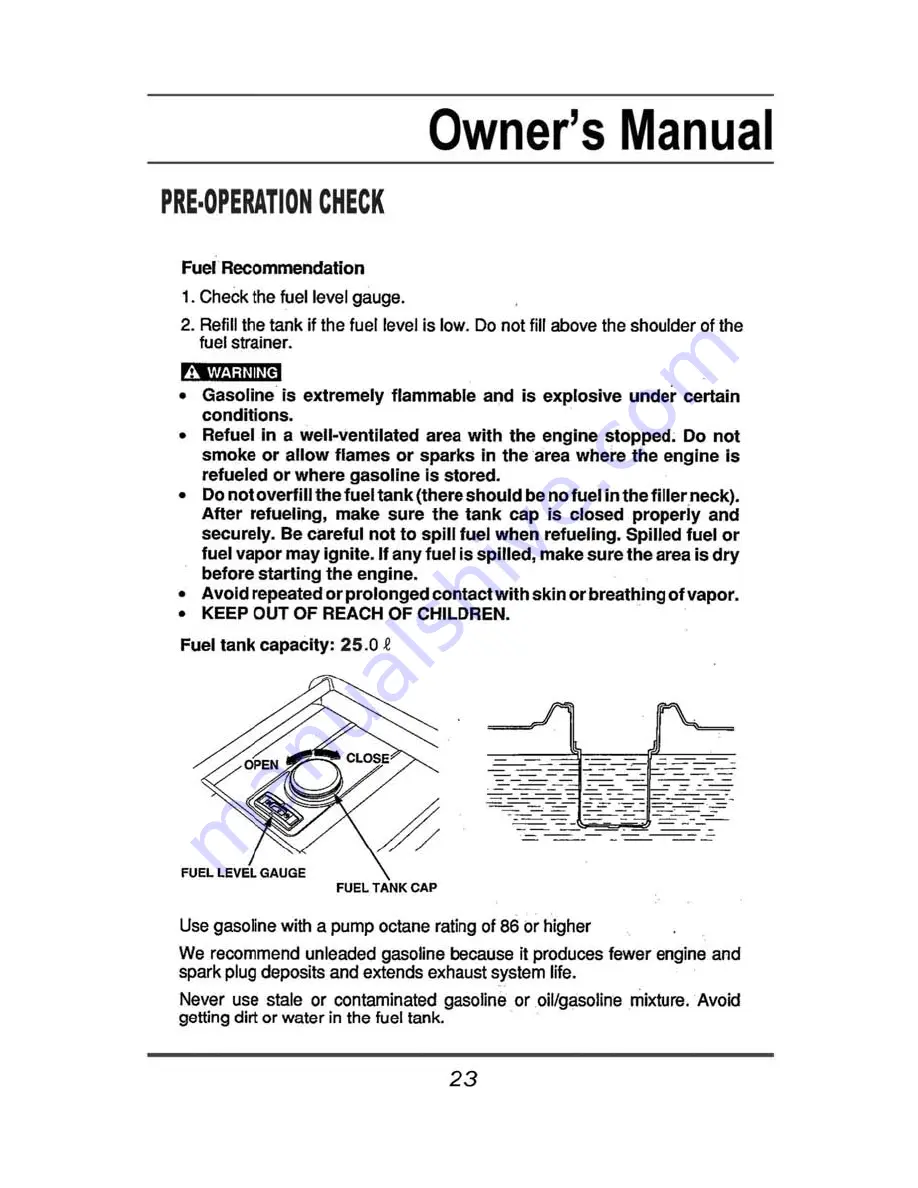 All-Power APG3009 Owner'S Manual Download Page 23