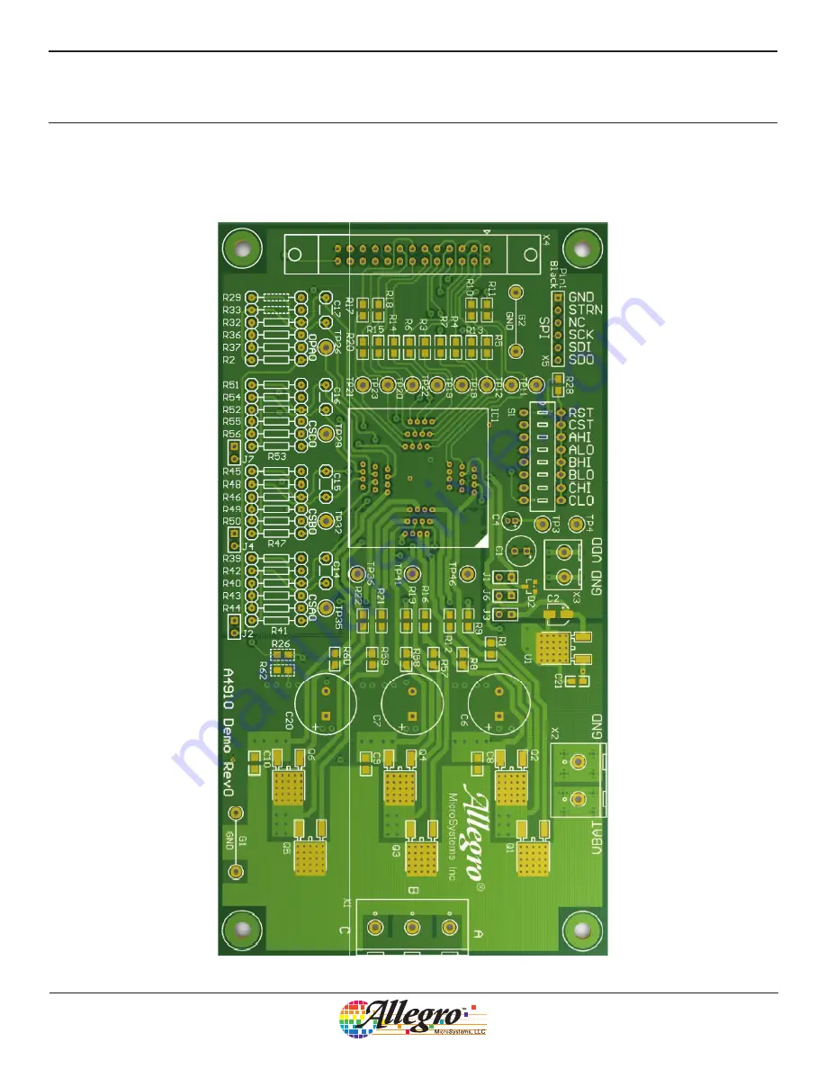 Allegro MicroSystems A4910 Schematic Diagram Download Page 2