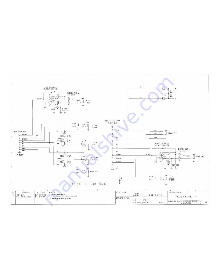 ALLEN & HEATH GL 2000 Service Manual Download Page 13