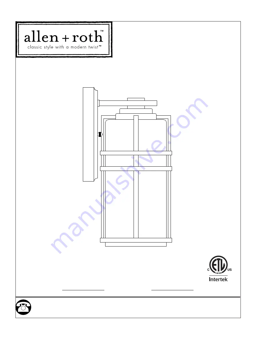 Allen + Roth 0180825 Скачать руководство пользователя страница 15