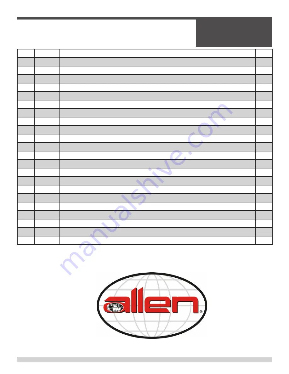 allen AR16 Operations & Parts Manual Download Page 79