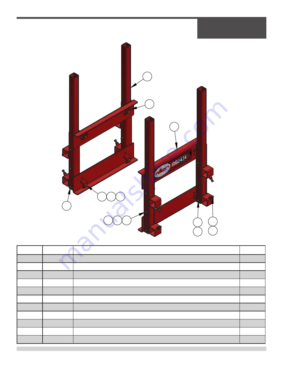 allen WB2434 Assembly & Parts Manual Download Page 31