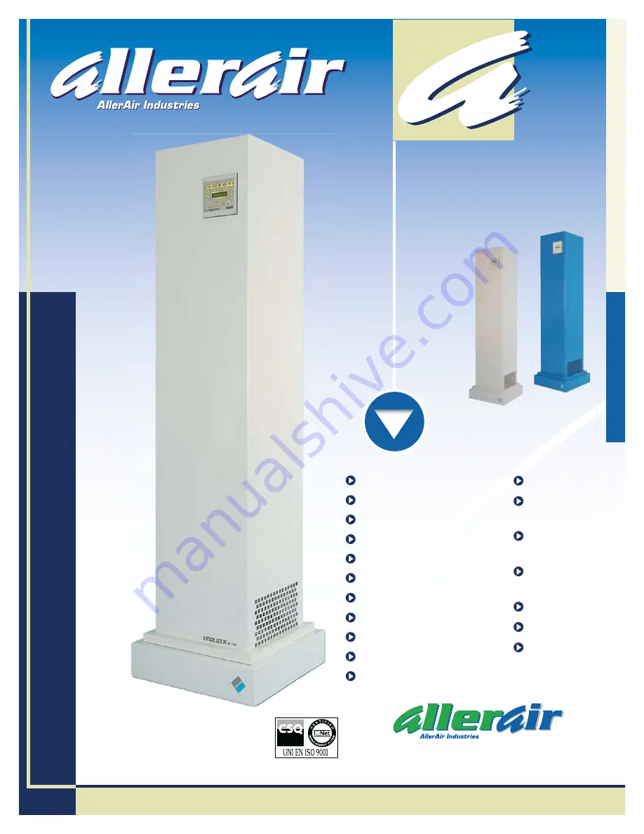 AllerAir CleanBreeze 700/1000 Скачать руководство пользователя страница 1