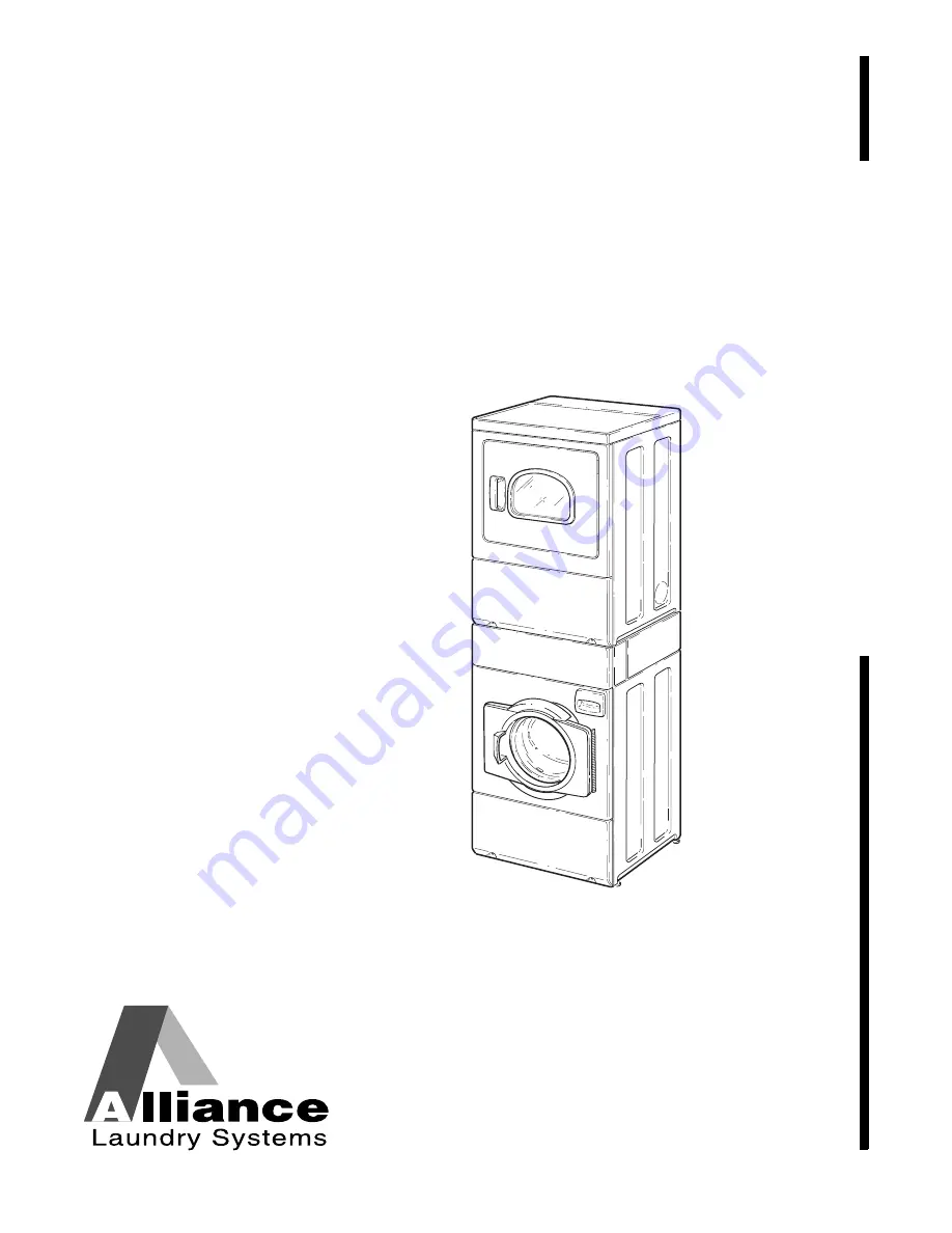 Alliance Laundry Systems SWD444C Скачать руководство пользователя страница 1