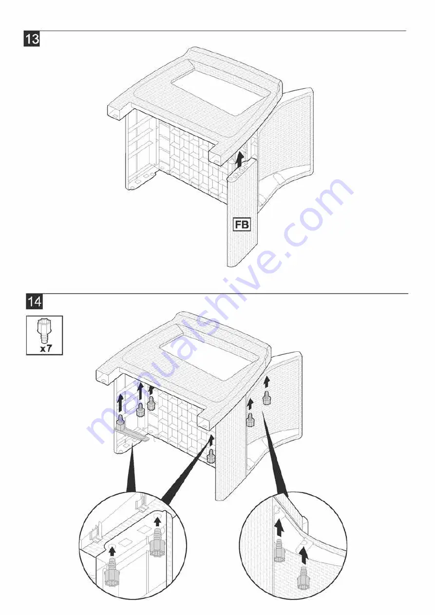 Allibert CURVER CORFU RELAX SET Assembly Instructions Manual Download Page 32