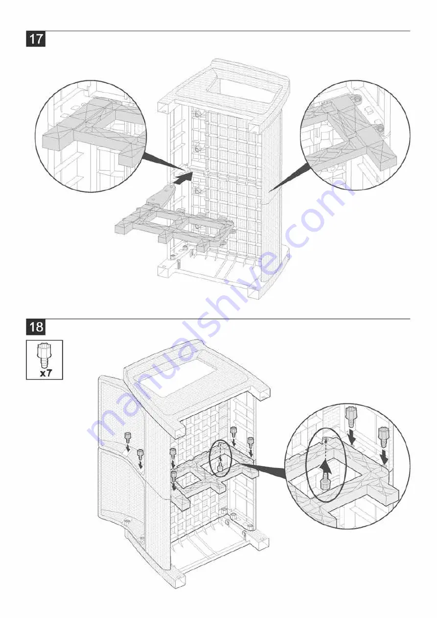 Allibert CURVER CORFU RELAX SET Assembly Instructions Manual Download Page 34