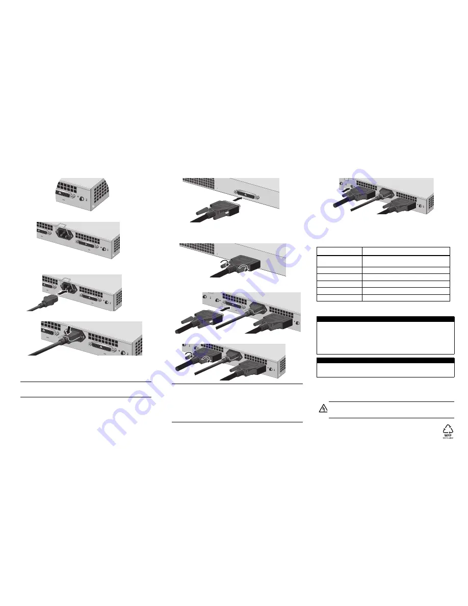 Allied Telesis AT-RPS3204 Installation Manual Download Page 2