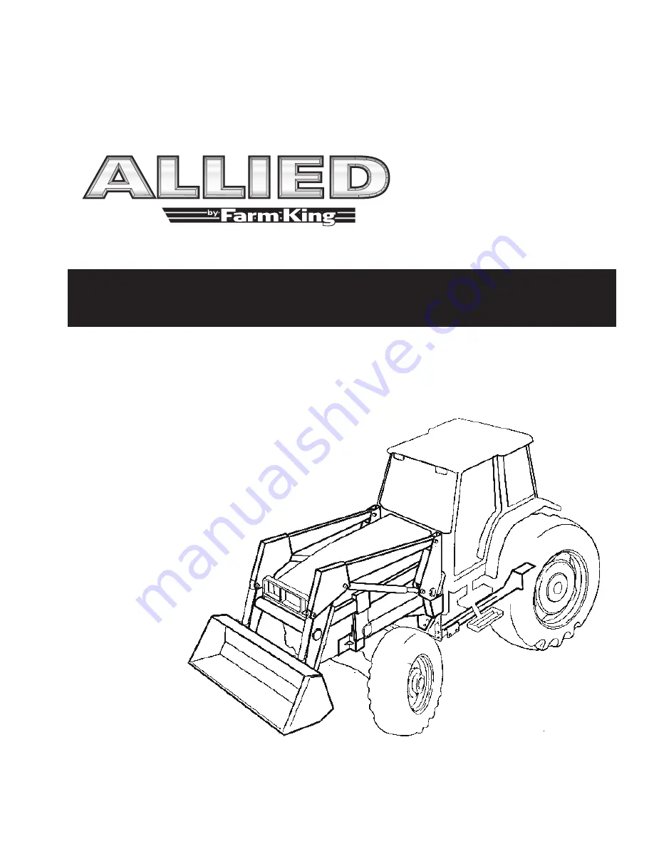 Allied 295 Operator And Parts Manual Download Page 1