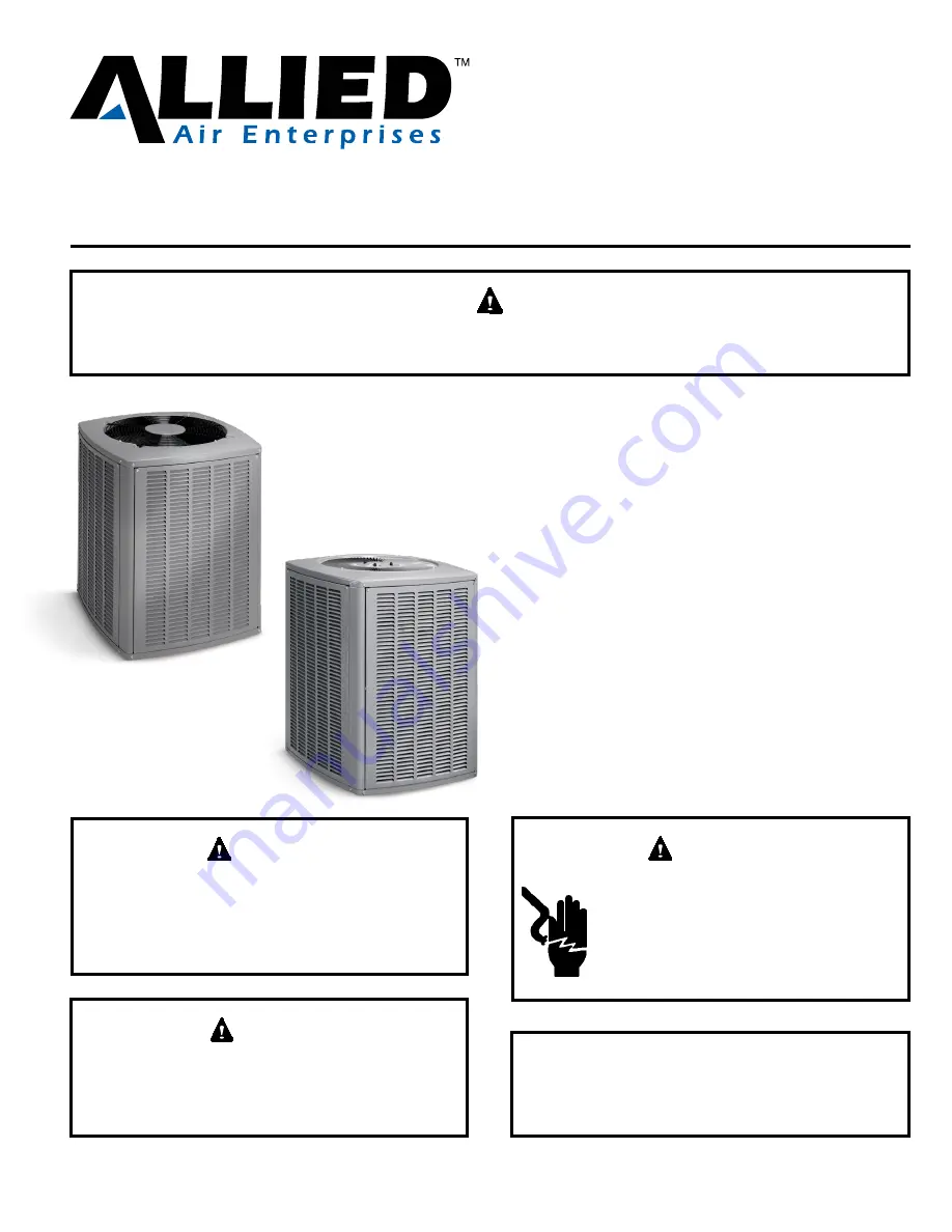 Allied 4SCU13LE/B Скачать руководство пользователя страница 1