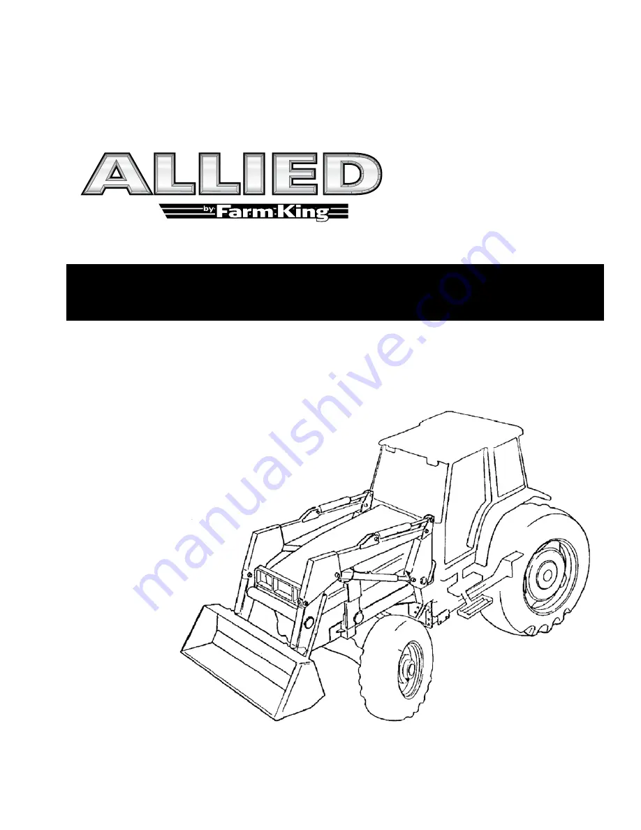 Allied 795 TSL Operator And Parts Manual Download Page 1