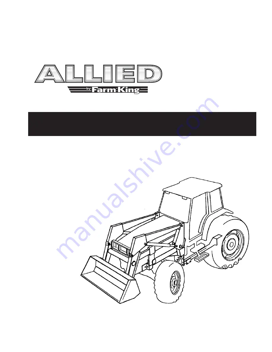 Allied 995 TSL Operator And Parts Manual Download Page 1