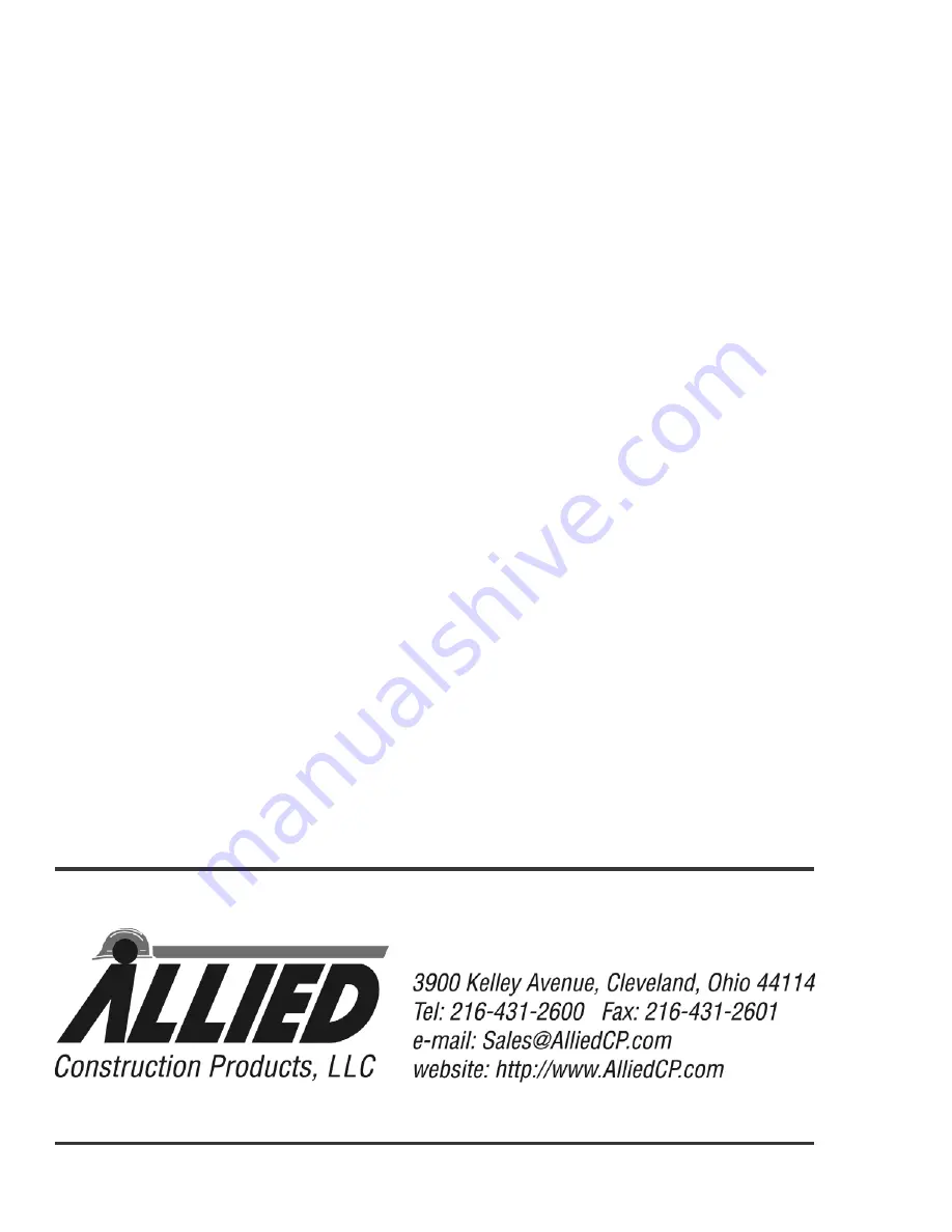 Allied AS 342 Operator'S Manual Download Page 62