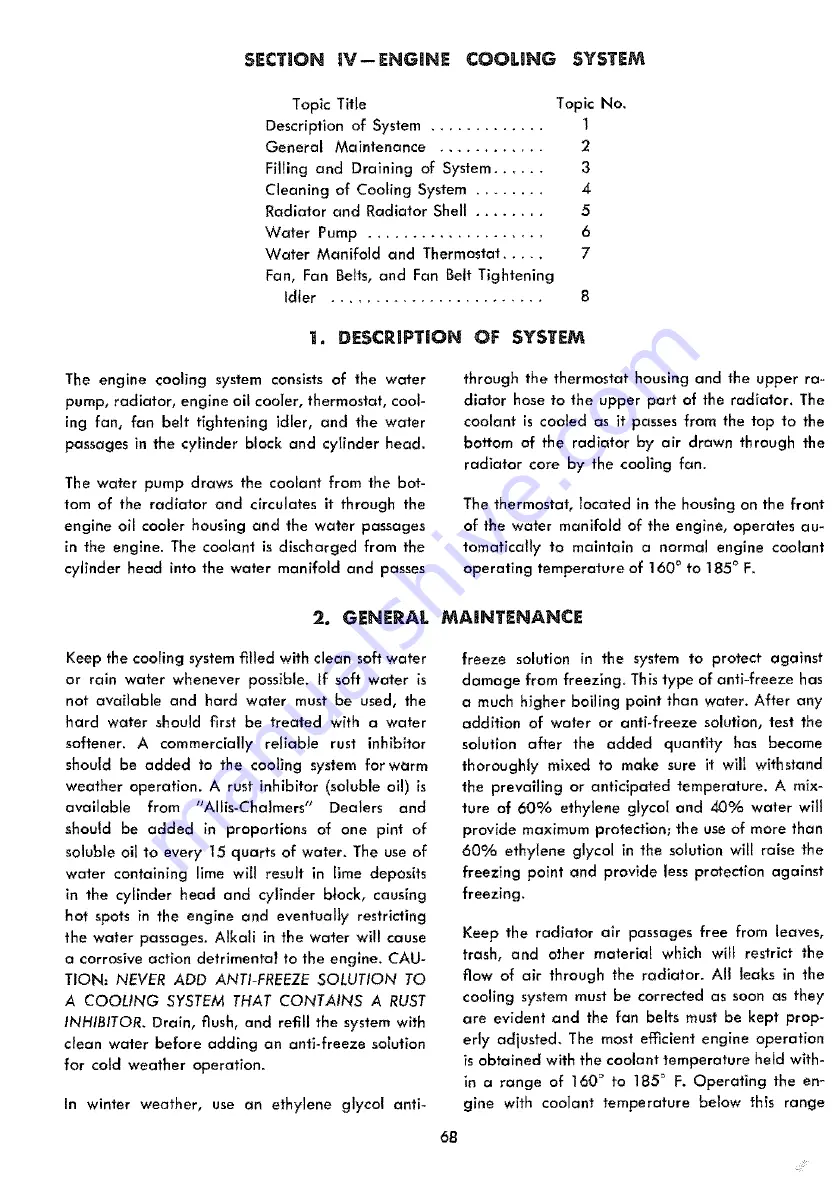 Allis-Chalmers HD-9 Service Manual Download Page 66