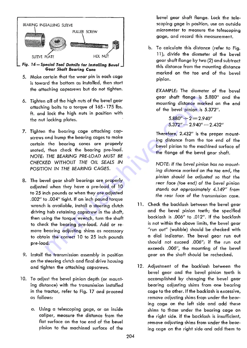 Allis-Chalmers HD-9 Service Manual Download Page 202