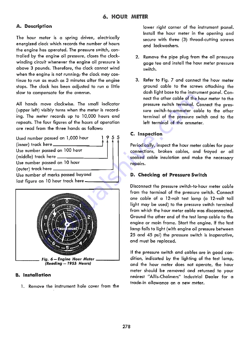 Allis-Chalmers HD-9 Service Manual Download Page 276