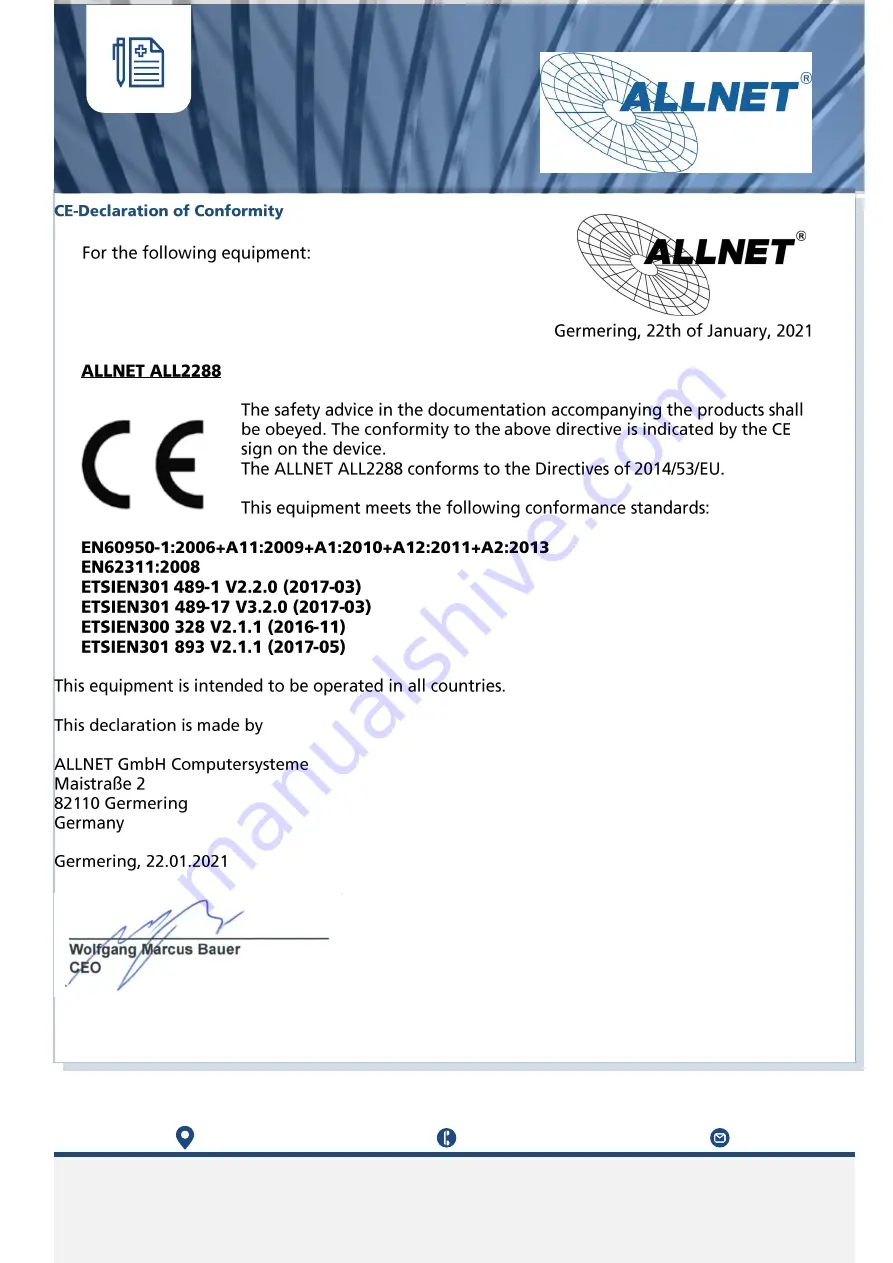 Allnet 200625 Manual Download Page 16