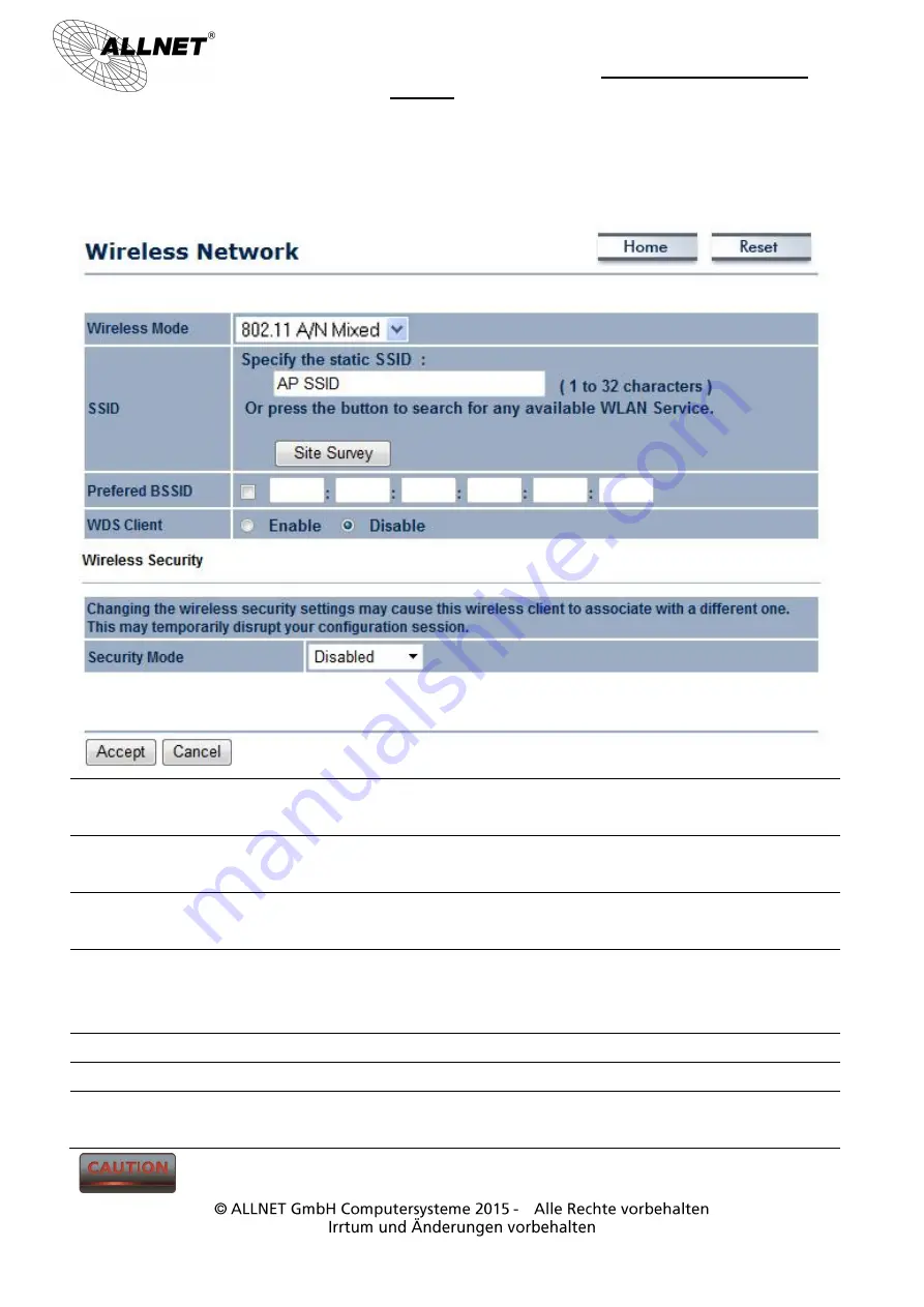 Allnet ALL-WAP0558N User Manual Download Page 37