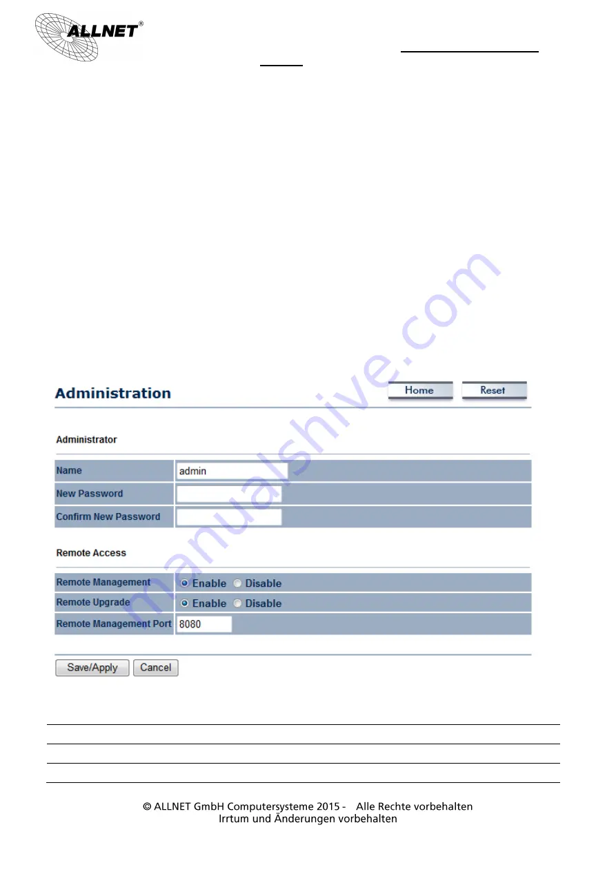 Allnet ALL-WAP0558N User Manual Download Page 71