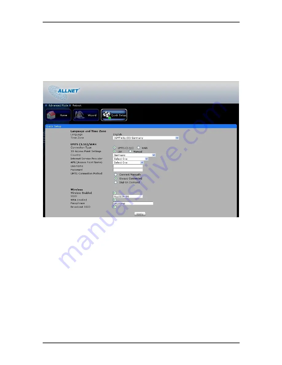 Allnet ALL0239-3G User Manual Download Page 35