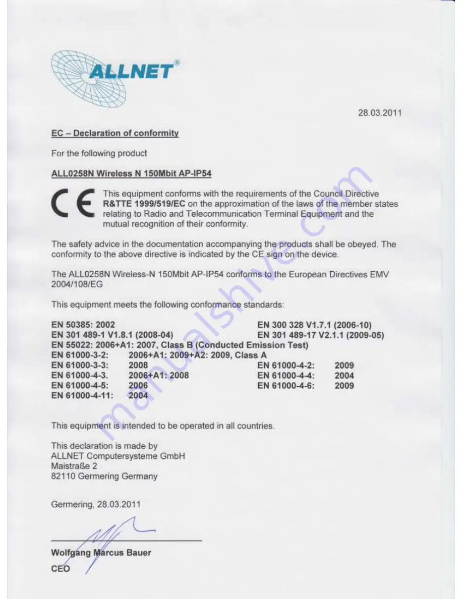 Allnet ALL0258N Скачать руководство пользователя страница 83