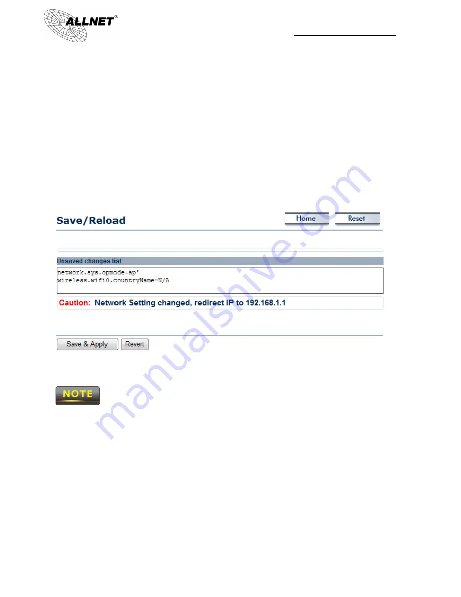 Allnet ALL0558N User Manual Download Page 25