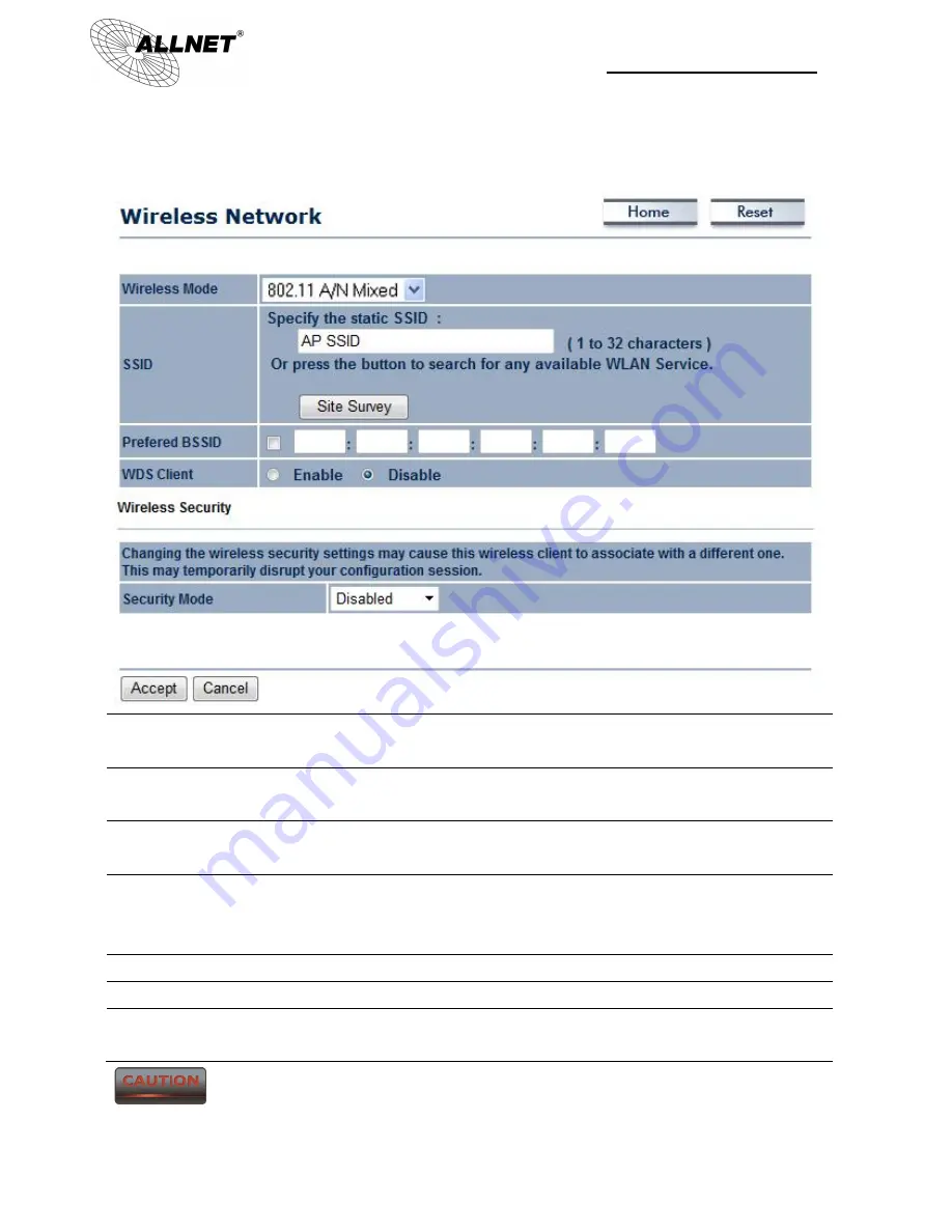 Allnet ALL0558N User Manual Download Page 34