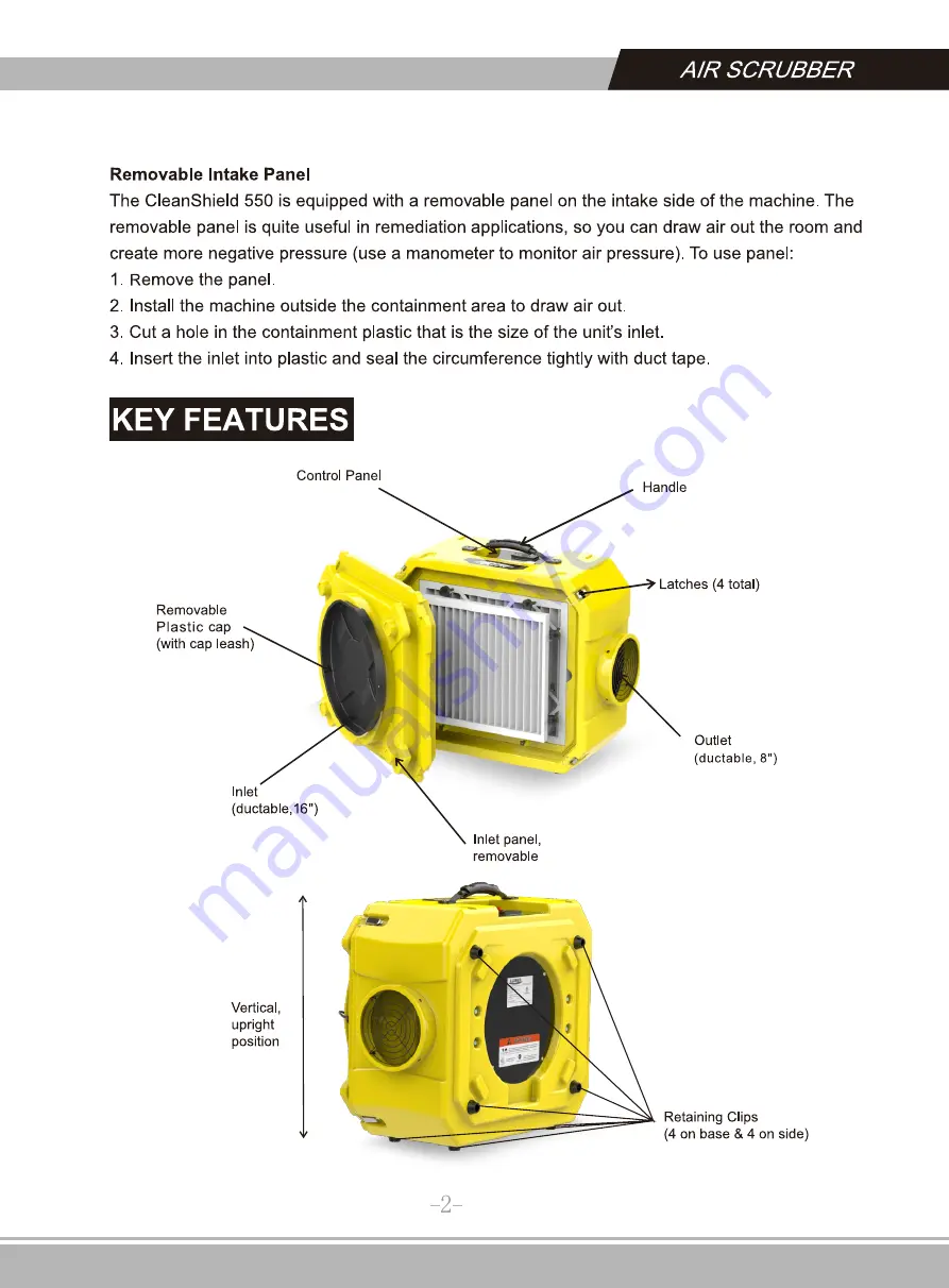 ALORAIR Cleanshield HEPA 550 Owner'S Manual Download Page 4