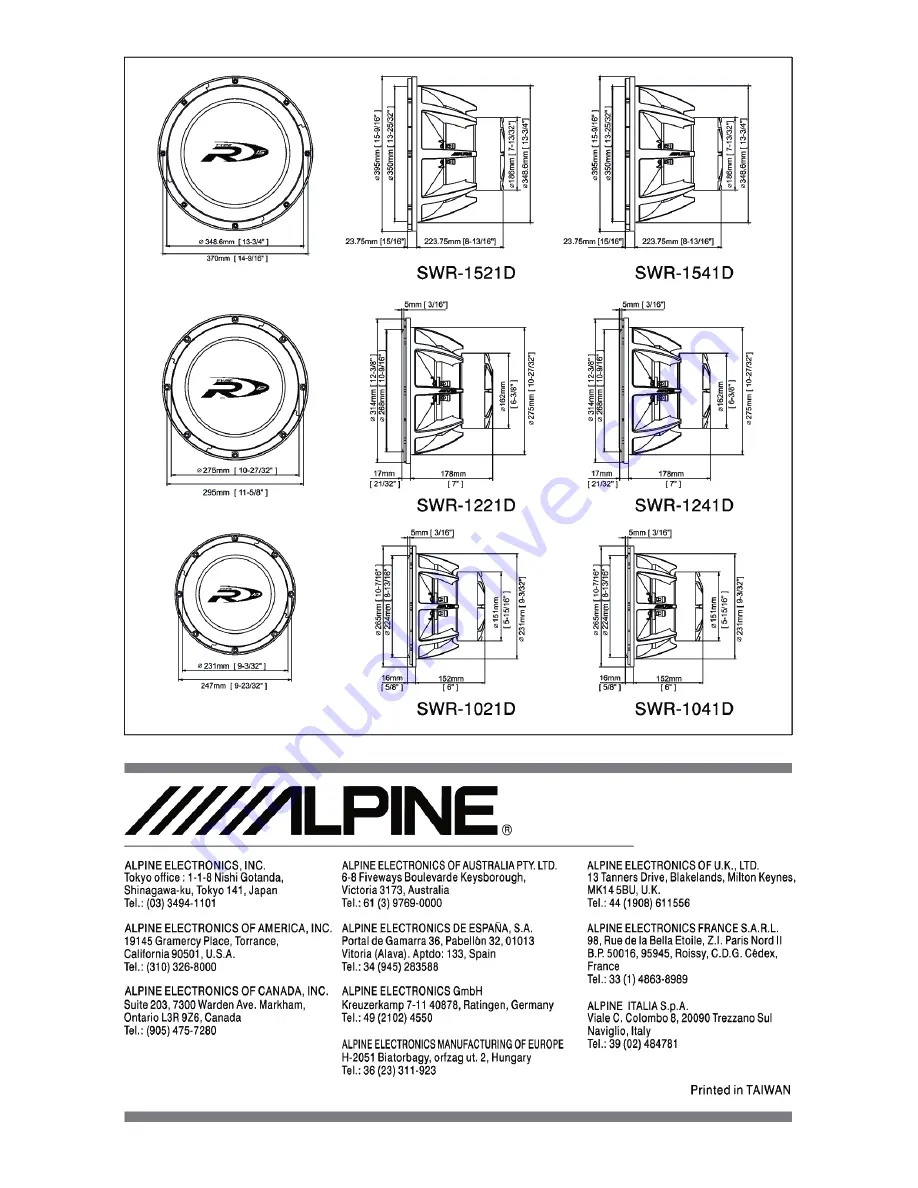 Alpine 1021D Скачать руководство пользователя страница 4