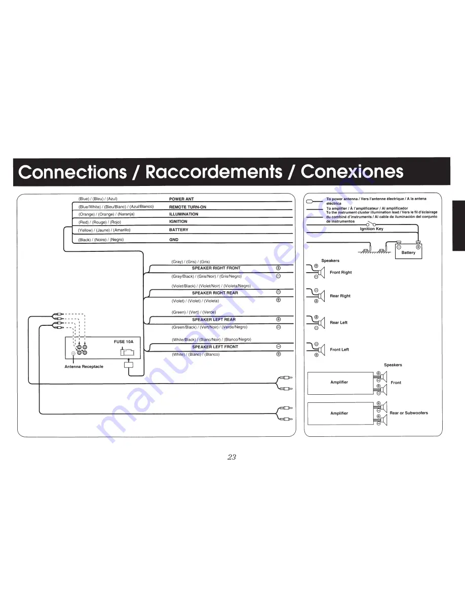 Alpine CDE-140 Quick Reference Manual Download Page 23