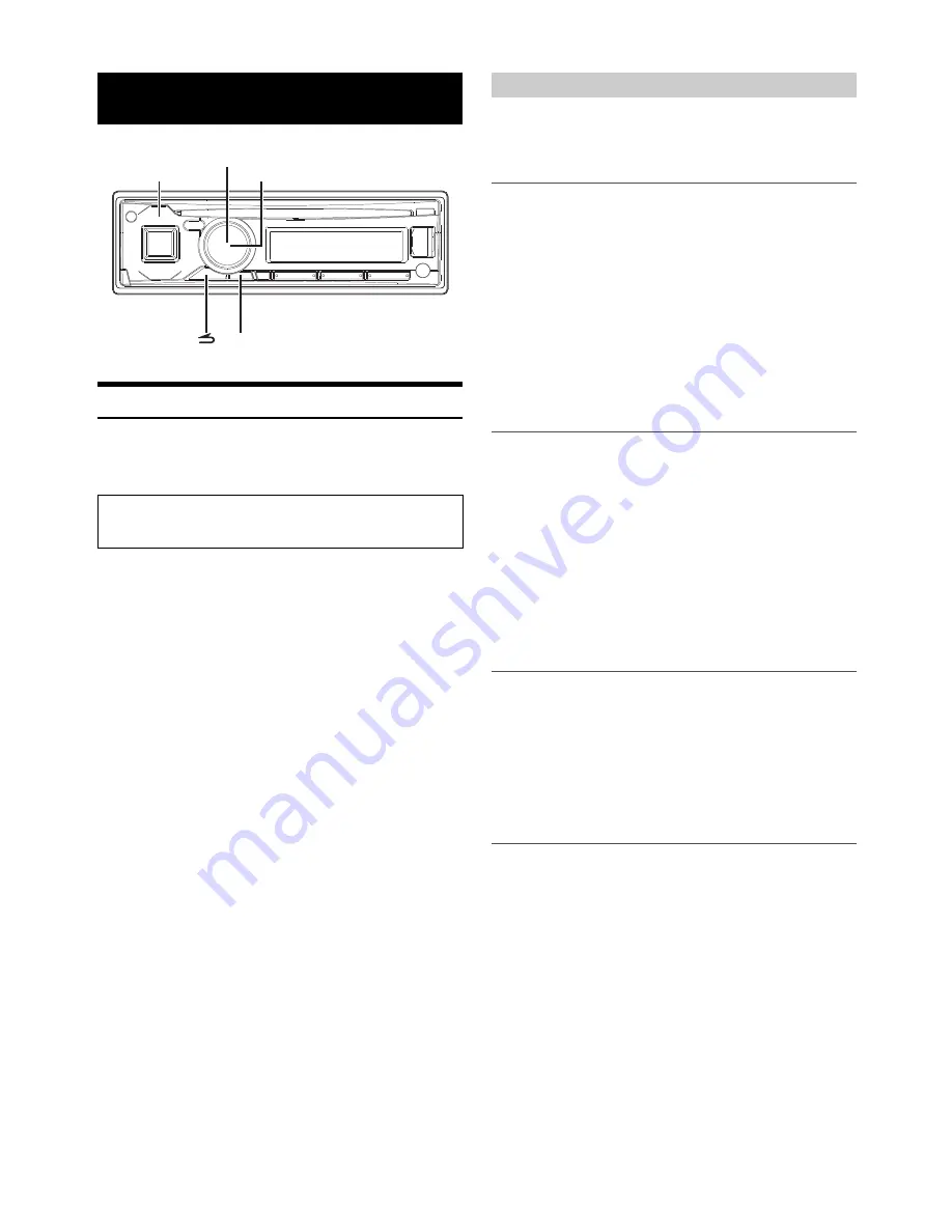 Alpine CDE-140 Quick Reference Manual Download Page 46