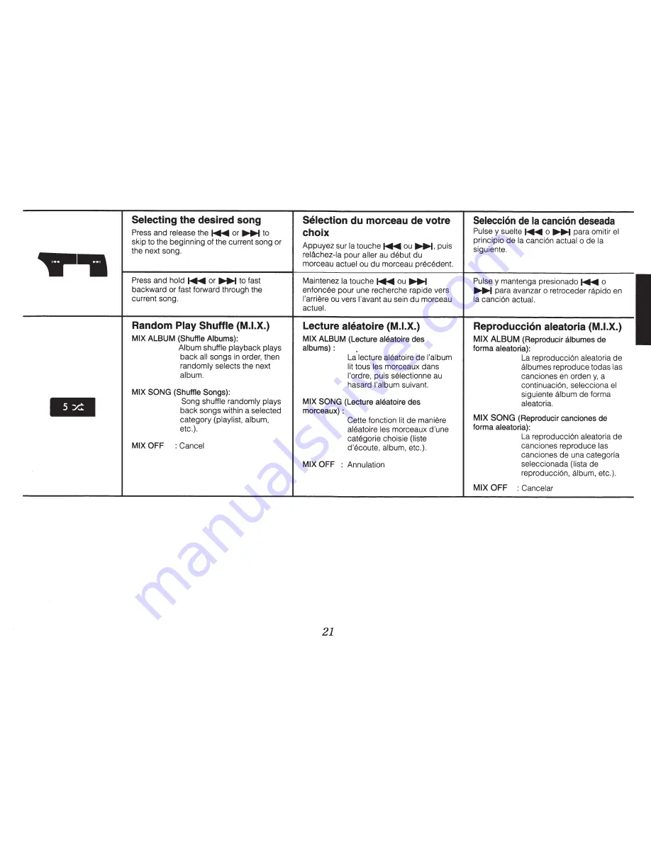 Alpine CDE-147BT Quick Reference Manual Download Page 21