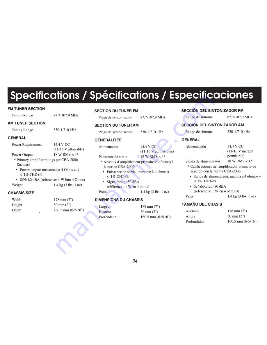 Alpine CDE-147BT Quick Reference Manual Download Page 36